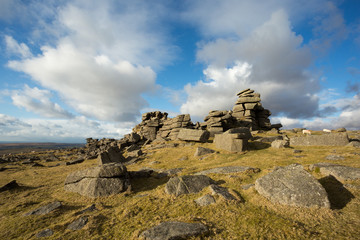 Middle Staple Tor Dartmoor Devon.