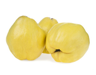 quinces on  white background
