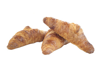 Croissants, isolated on white background