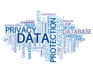 "DATA PROTECTION" Tag Cloud (personal privacy access security)
