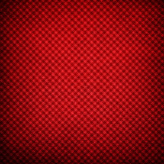 red leather with grid pattern