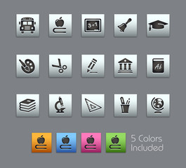 Education Icons / Vector includes 5 Colors