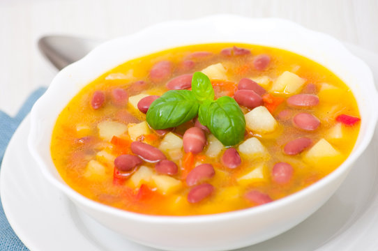 Vegetarian red bean soup