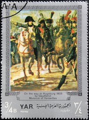 Poste Yemen -  Napoléon sur le chemin d'Augsbourg
