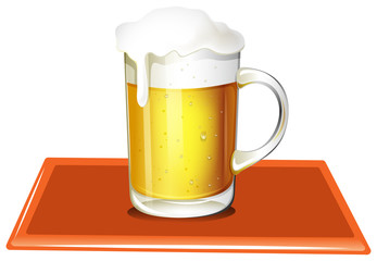 A mug full of cold beer