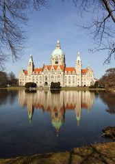 Obraz premium Neues Rathaus in Hannover