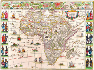 Map of Africa.Willem Blaeu.c 1640