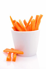 isolated bowl of carrot