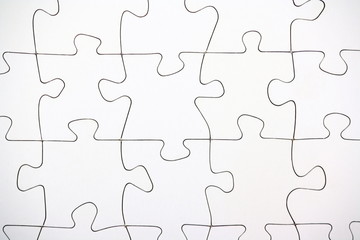 Blank White Jigsaw Puzzle