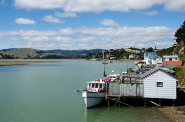 Motor boats and boat sheds © Rafael Ben-Ari