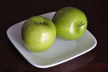 Green delicious apple