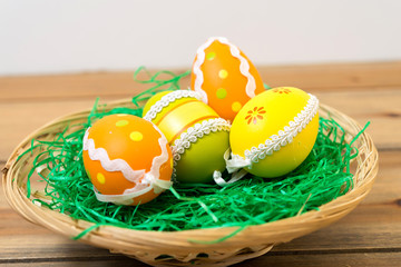 Colorful easter eggs