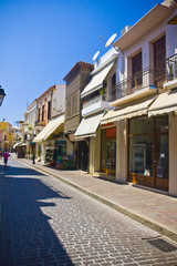 Traditional city of Rethymno at Crete, Greece