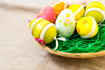Colorful easter eggs