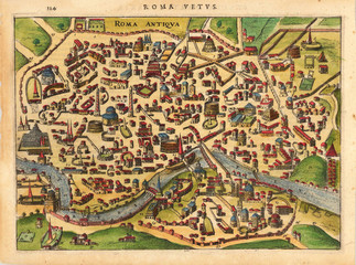 Rome medieval map
