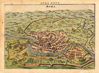 Rome medieval map