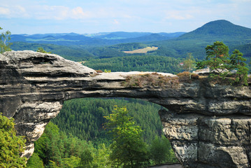 Pravcicka brana natural gate in the Czech-Saxon Switzerland - 50415980