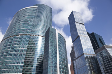 The construction of business center in Moscow. Russia