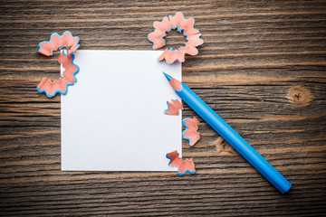 Blue color pencil