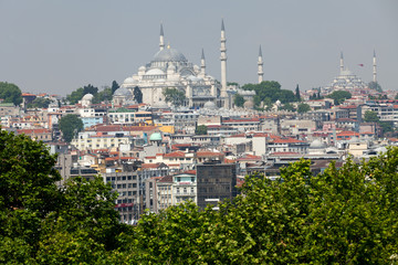 Istanbul - the panoramic view from the palace Topkapi