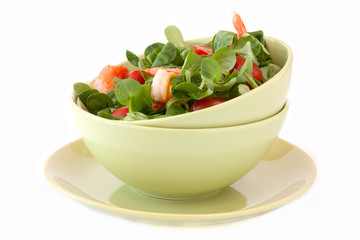 Salad with shrimps
