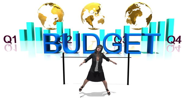Business Woman Limbos under Budget