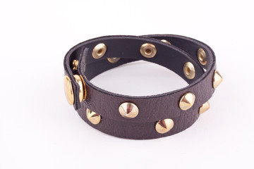 brown studded bracelet