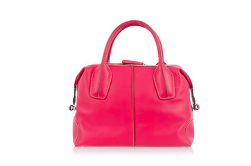 Naklejka premium Nice elegant woman bag isolated on the white