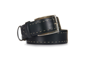 Male elegant belt isolated on the white