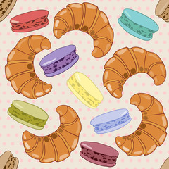 croissants and macaroons