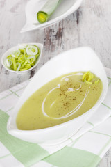 Leek soup.