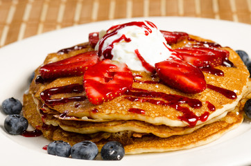 Delicious Pancake with Fruit