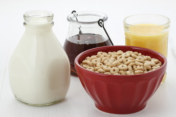 Delicious and healthy honey nuts cereal