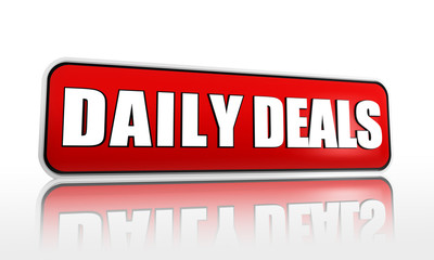 daily deals red banner