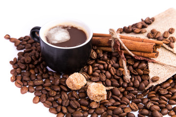 Cup of coffee. Coffee break concept.