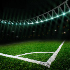 soccer field with bright lights © Dmitry Perov
