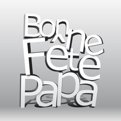 Fête des pères 3D noir & blanc