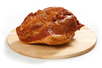 smoked meat on cutting board