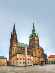 Fototapeta na wymiar Katedra Świętego Wita w Pradze w Pradze