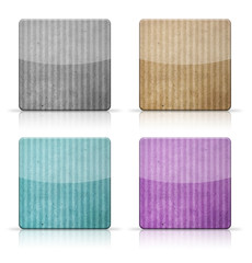 Vintage paper blank icon for apps on white background