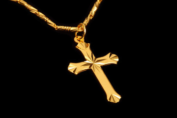 golden christian crosses