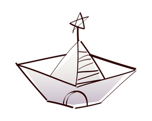 A view of paper boat