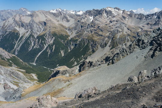 glacial valley in Southern Alps