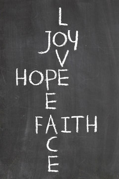 joy hope faith and love crosswords