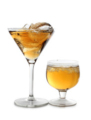 Martini two glasses