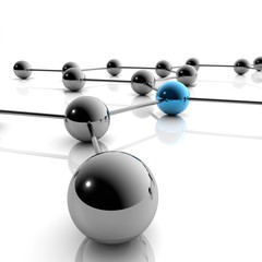 3d Illustration / 3D Grafik - Network und Business