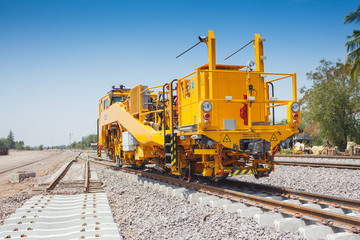 train service and railway track