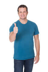 Naklejka premium Portrait of a man in casual outfit