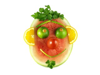 Happy face, isolated
