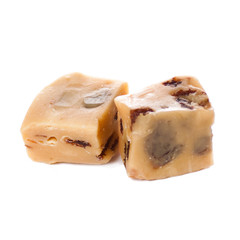 Caramel heap isolated on a white background